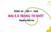 Bài 8.8 trang 70 Toán 10 tập 2 Kết nối tri thức: Bài toán chọn tập hợp số